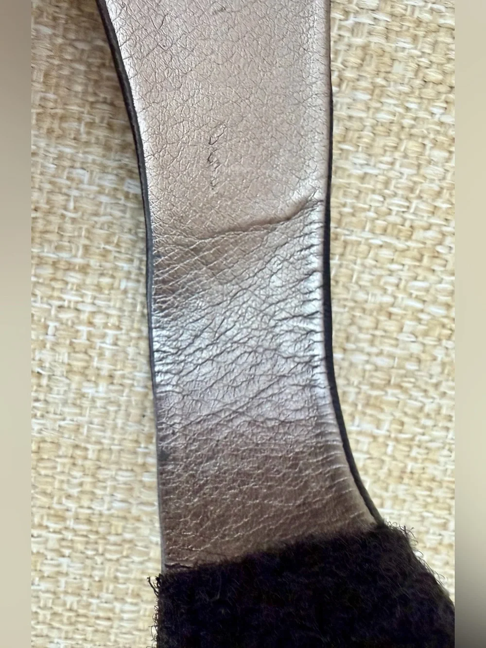 Kenneth Cole Reaction Women's Black Leather  Wedge Sandal with Back Strap 9M